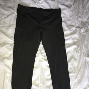 LULU LEMON FOREST GREEN SPEED UP TIGHT